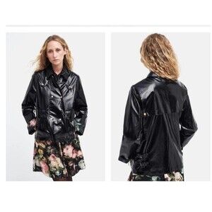 BARBOUR X HOUSE OF HACKNEY Dark Romantic Casterton Casual Jacket Black Small C71